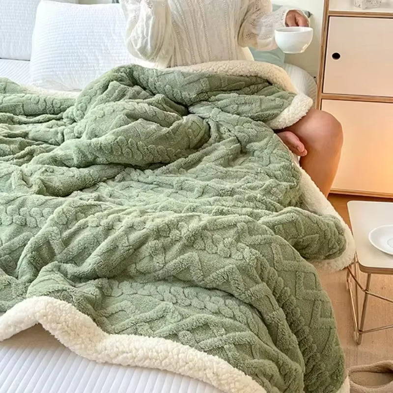 DeepNite CozyCloud™ Kuscheldecke – Wohlfühl-Wärme für deinen Abend - DeepNite