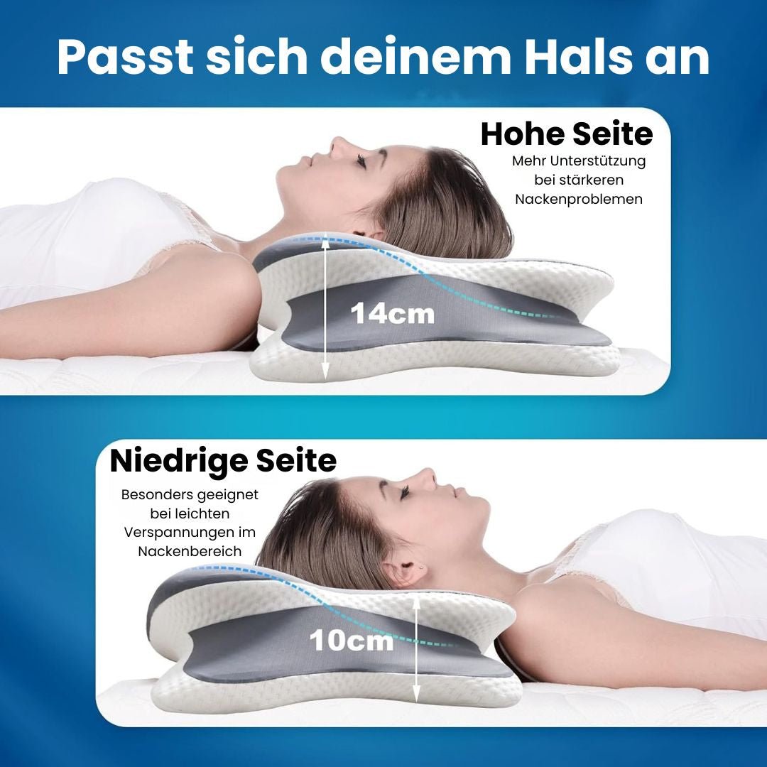 DeepNite ErgoCloud Pro™ - Orthopädisches Premium Nackenkissen - DeepNite