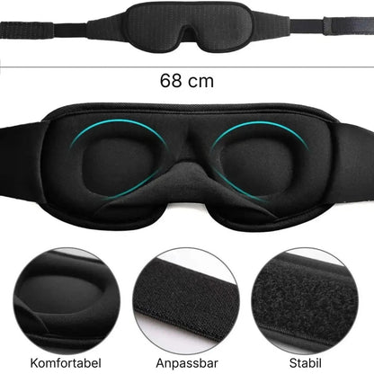 DeepNite SleepMask | Gewichtete Premium Schlafmaske - DeepNite